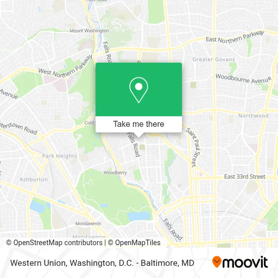 Western Union map