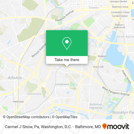Carmel J Snow, Pa map