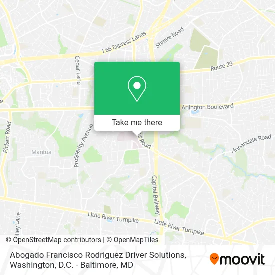 Abogado Francisco Rodriguez Driver Solutions map