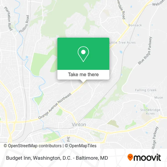 Budget Inn map