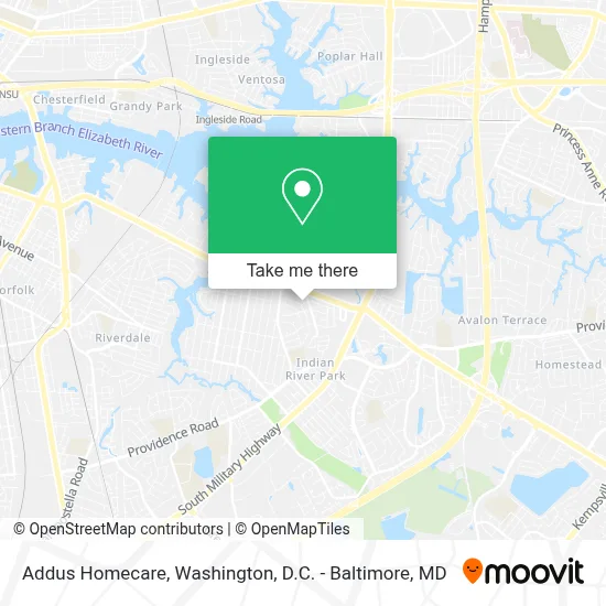 Addus Homecare map
