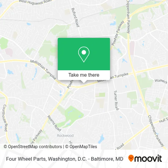 Four Wheel Parts map