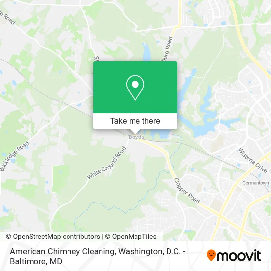 American Chimney Cleaning map
