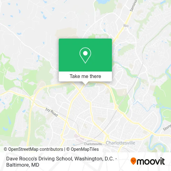 Dave Rocco's Driving School map