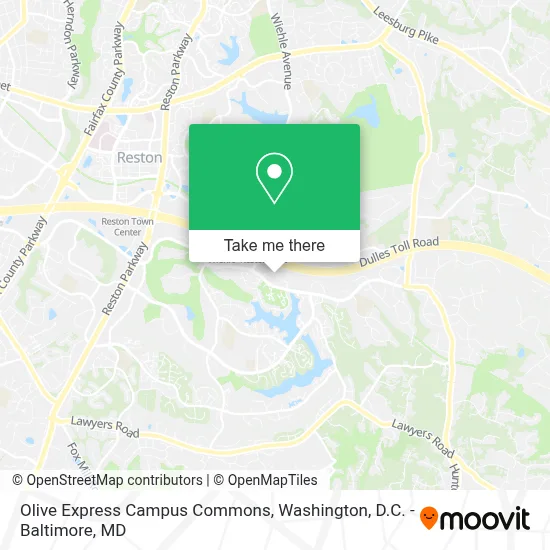 Olive Express Campus Commons map