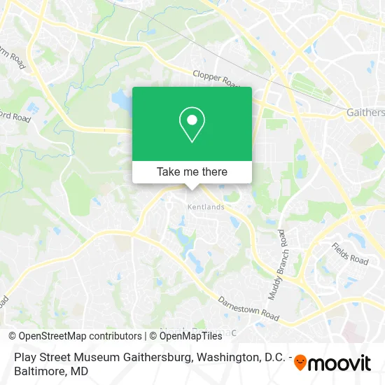 Play Street Museum Gaithersburg map