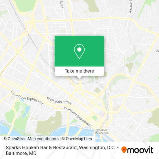 Sparks Hookah Bar & Restaurant map