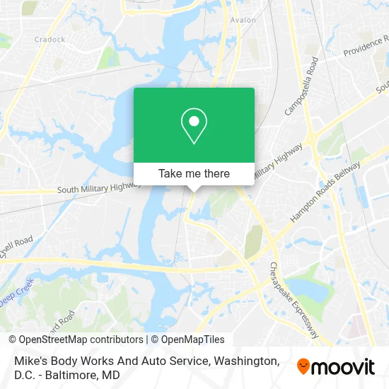 Mike's Body Works And Auto Service map