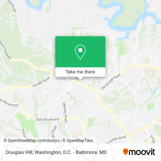 Douglas Hill map