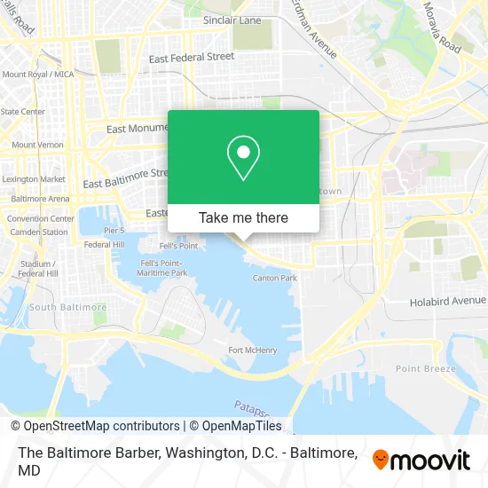 The Baltimore Barber map