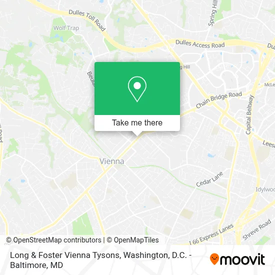 Long & Foster Vienna Tysons map
