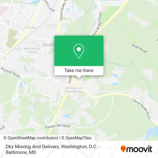 Dky Moving And Delivery map
