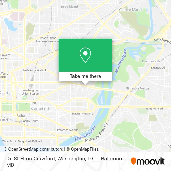 Dr. St.Elmo Crawford map