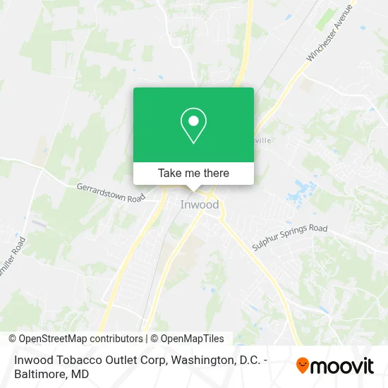 Inwood Tobacco Outlet Corp map