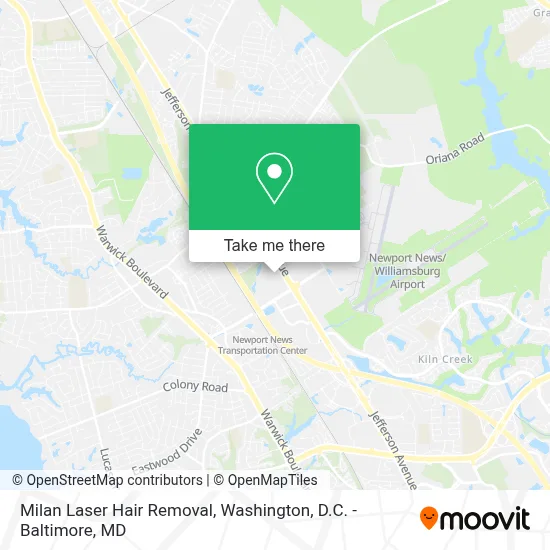 Milan Laser Hair Removal map