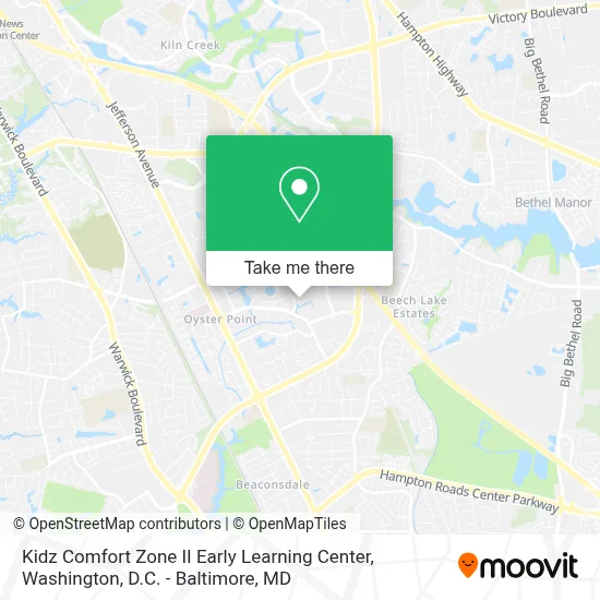 Kidz Comfort Zone II Early Learning Center map