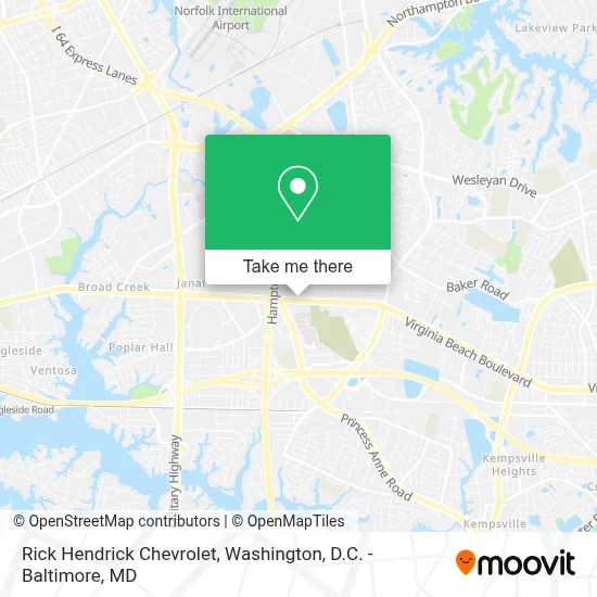 Rick Hendrick Chevrolet map