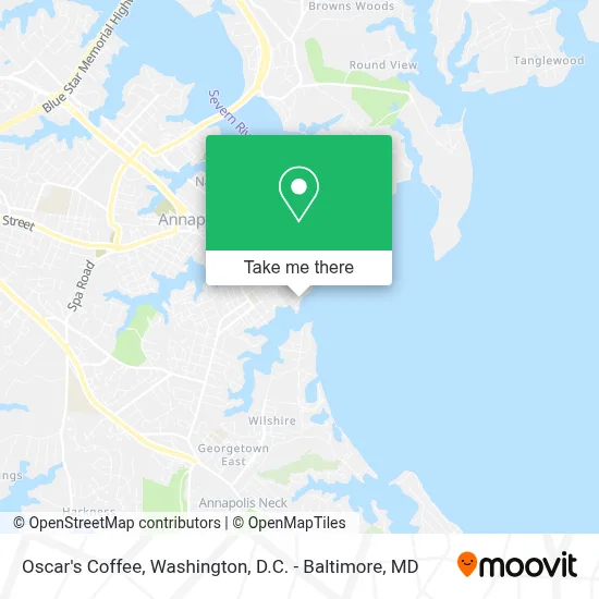 Oscar's Coffee map