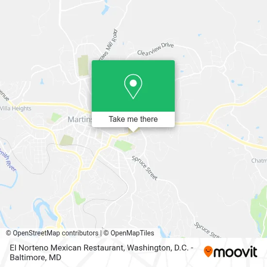 El Norteno Mexican Restaurant map