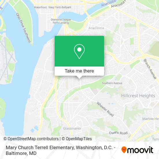 Mary Church Terrell Elementary map