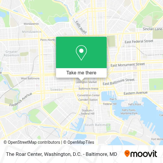 The Roar Center map