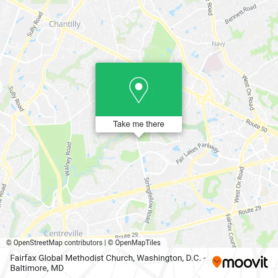 Fairfax Global Methodist Church map