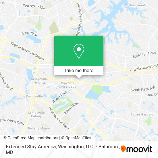 Extended Stay America map