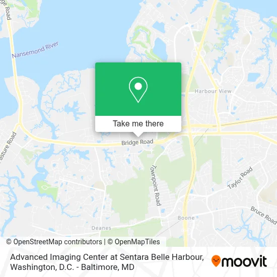Advanced Imaging Center at Sentara Belle Harbour map