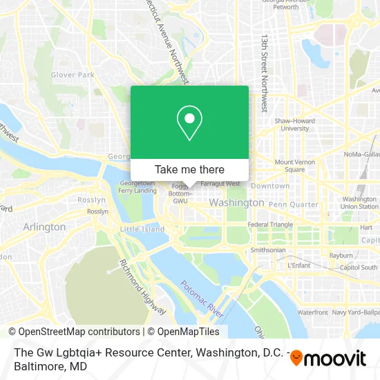 The Gw Lgbtqia+ Resource Center map