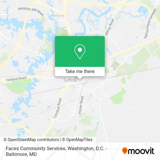 Faces Community Services map
