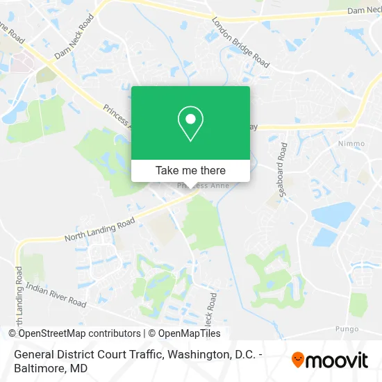 General District Court Traffic map