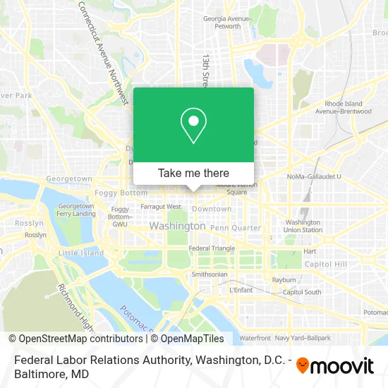Federal Labor Relations Authority map