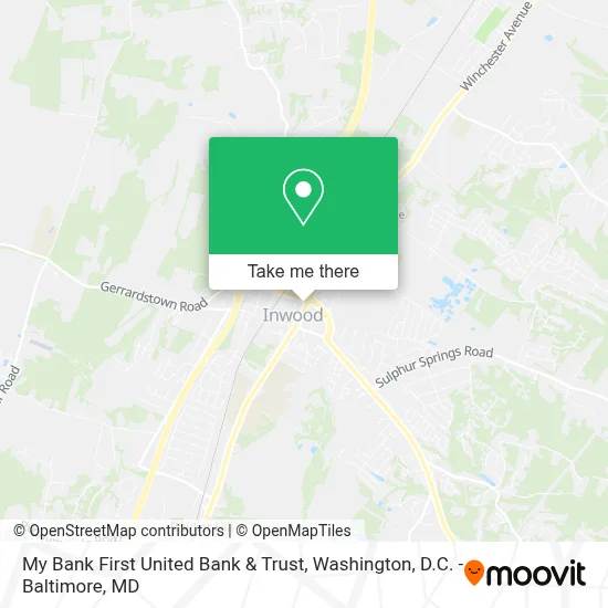 My Bank First United Bank & Trust map