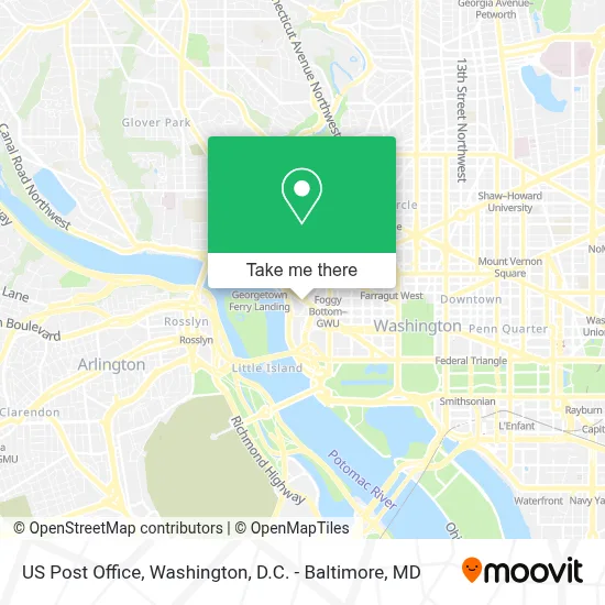 Us Post Office map