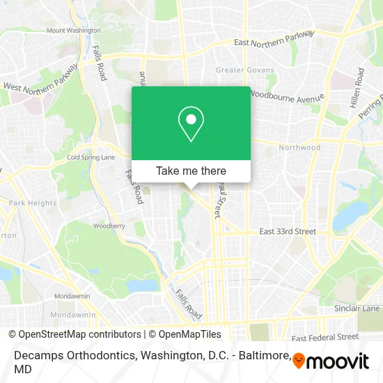 Decamps Orthodontics map