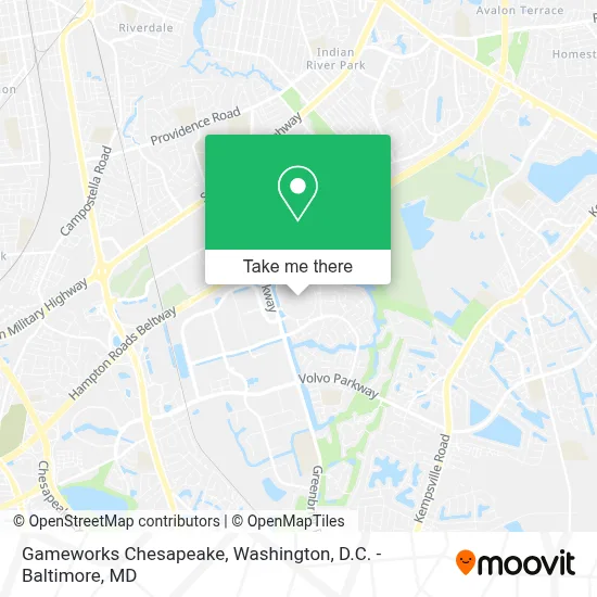 Gameworks Chesapeake map