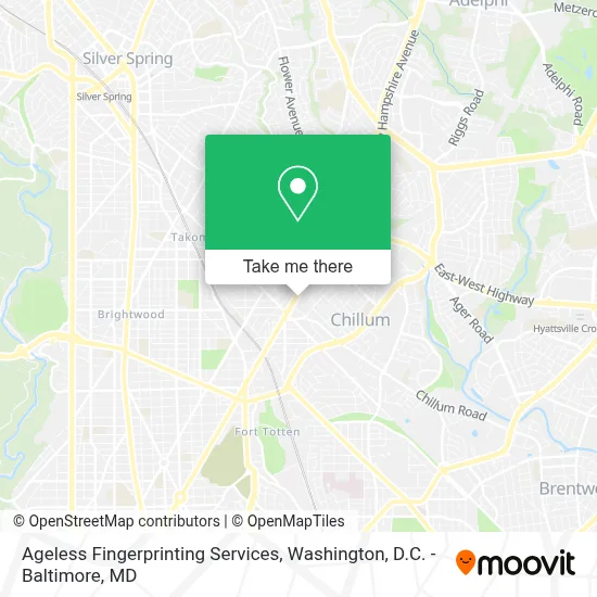 Ageless Fingerprinting Services map