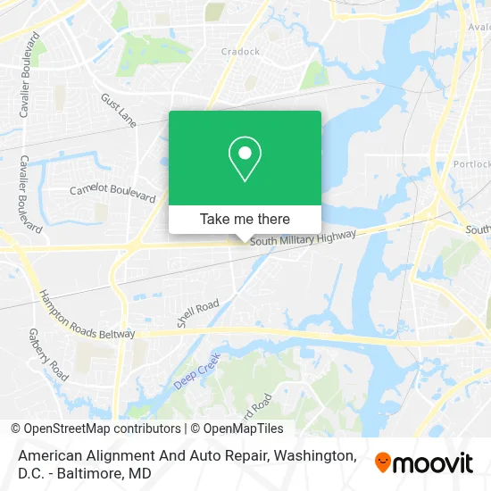 American Alignment And Auto Repair map