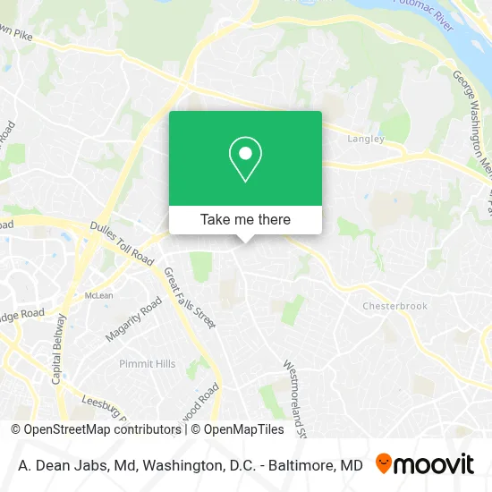 A. Dean Jabs, Md map