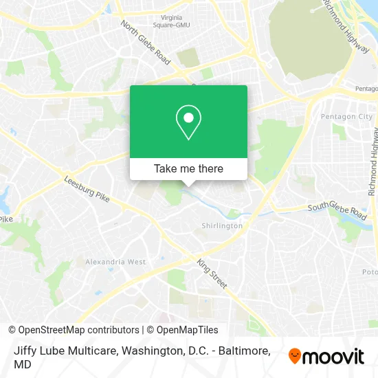Jiffy Lube Multicare map