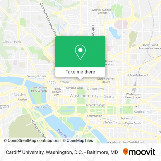 Cardiff University map