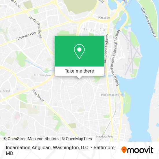 Incarnation Anglican map