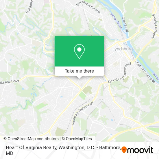 Heart Of Virginia Realty map