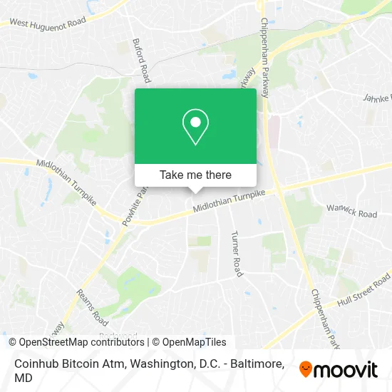Coinhub Bitcoin Atm map
