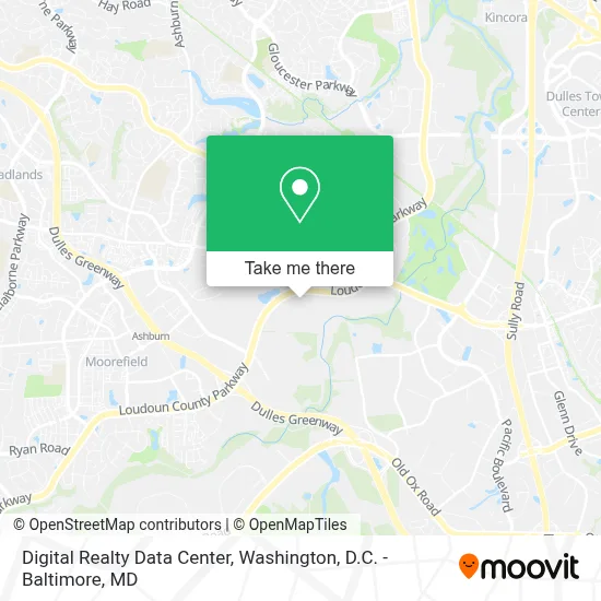 Digital Realty Data Center map