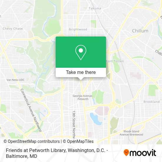 Friends at Petworth Library map