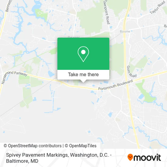 Spivey Pavement Markings map