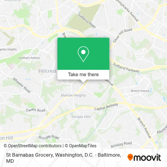 St Barnabas Grocery map