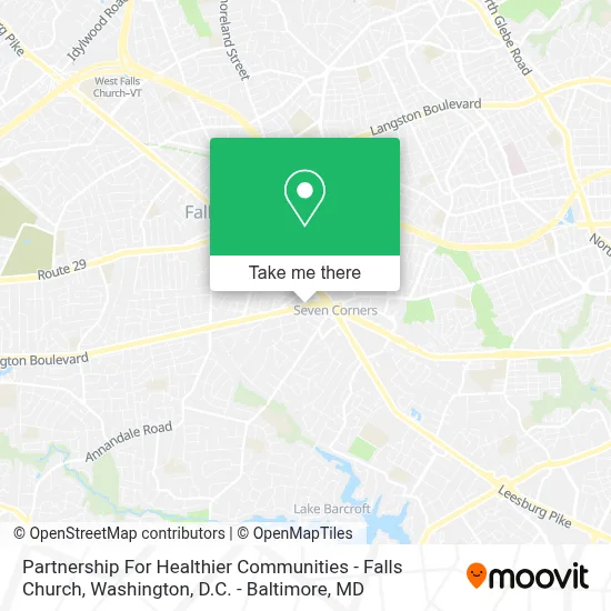 Partnership For Healthier Communities - Falls Church map