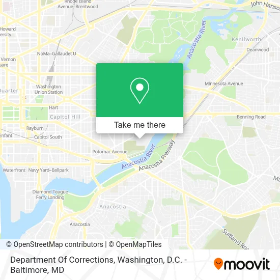 Department Of Corrections map